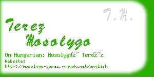 terez mosolygo business card